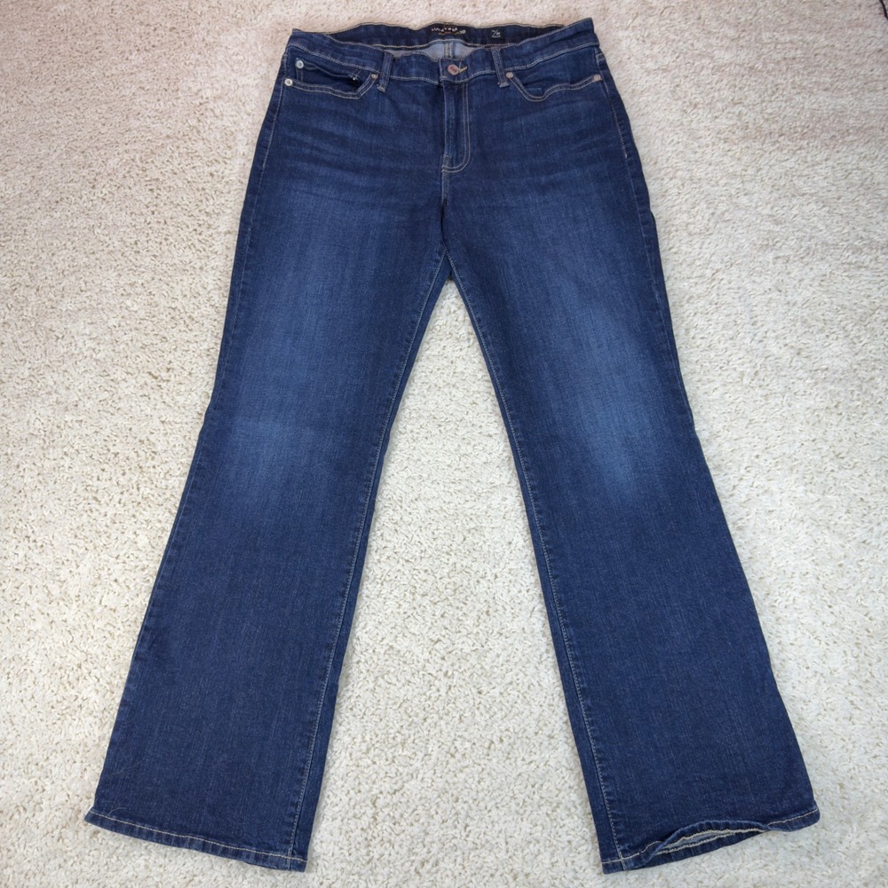 Lucky Brand Sweet Boot Women 14/32 Blue Dark Wash Denim Bootcut Jeans Regular